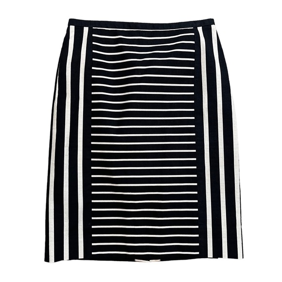 J. Crew Dresses & Skirts - J. Crew No. 2 Pencil Skirt Black White Mixed Stripes, Size 10